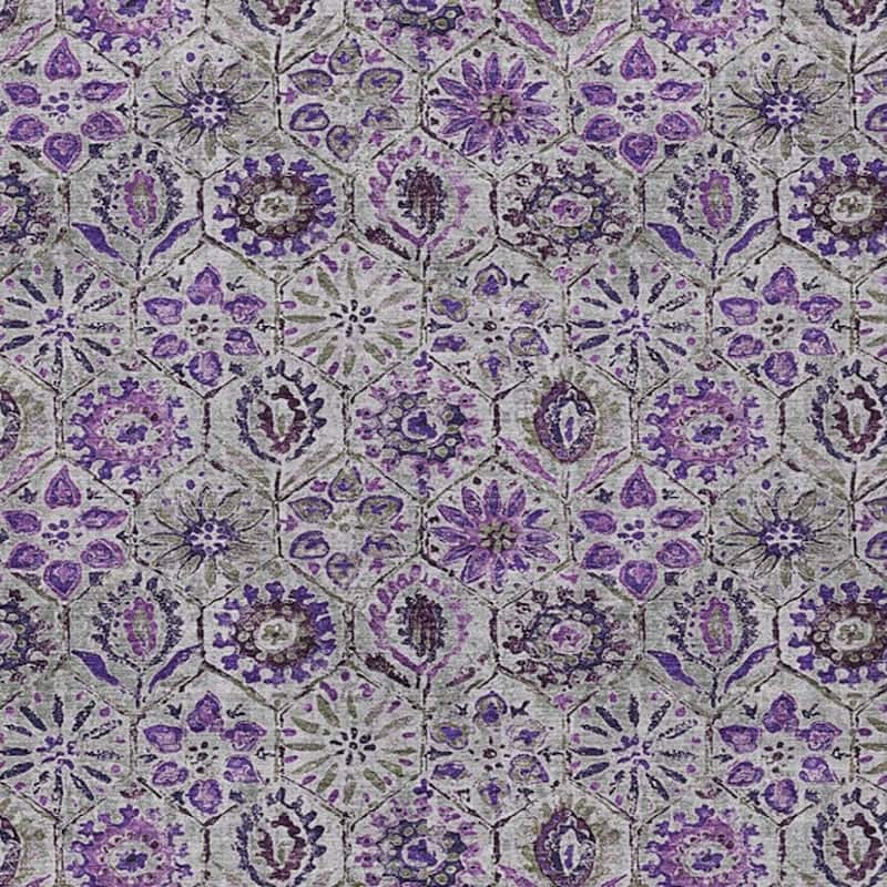 HomeRoots Floral Transitional Rectangle Outdoor Rug