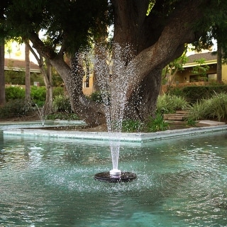Floating Spray Fountain with LED Lights and Pump