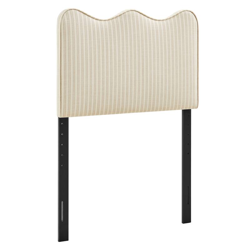 Athena Striped Fabric Upholstered Headboard