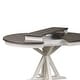 preview thumbnail 7 of 8, Allyson Park Wirebrushed White & Charcoal Pedestal Table