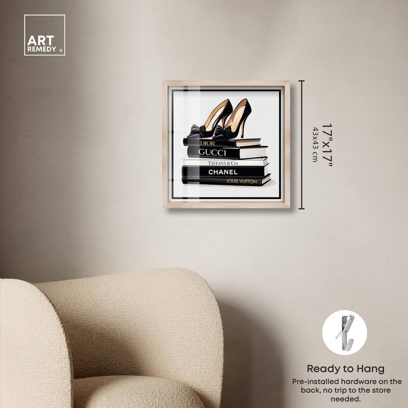 Ink Books and Heels Shadowbox by Art Remedy