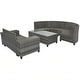preview thumbnail 24 of 25, 8-pieces Outdoor Wicker Round Sofa Set, Half-Moon Sectional Sets All Weather