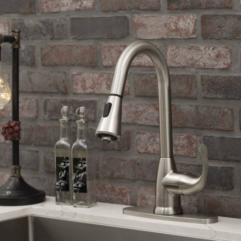 Ackland AKKFCK1HGR8401-803 FlowCurve 8" 1.8 GPM Single Hole Kitchen