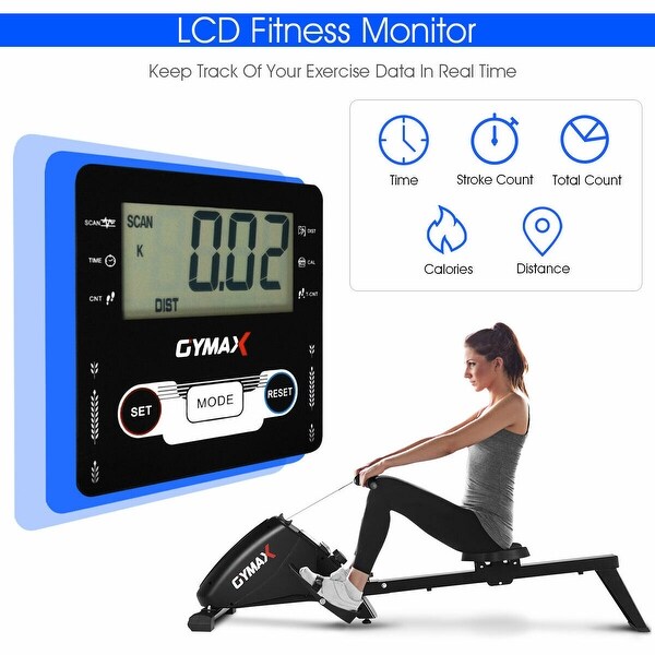 gymax magnetic rower