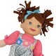 preview thumbnail 4 of 3, Goldberger doll Baby's First Little Talker Brunette with Coral Dress