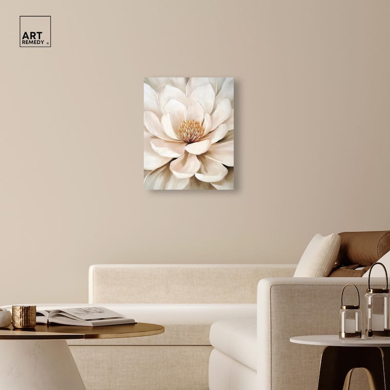 Golden Heart Canvas by Art Remedy, Gallery Wrapped