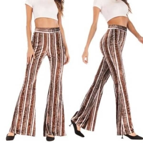 stretchy bell bottom flare pants