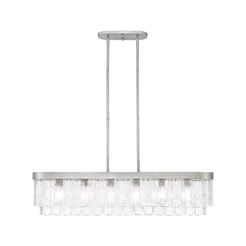 Golden Lighting Ciara 6-light Island Light in Peruvian Silver