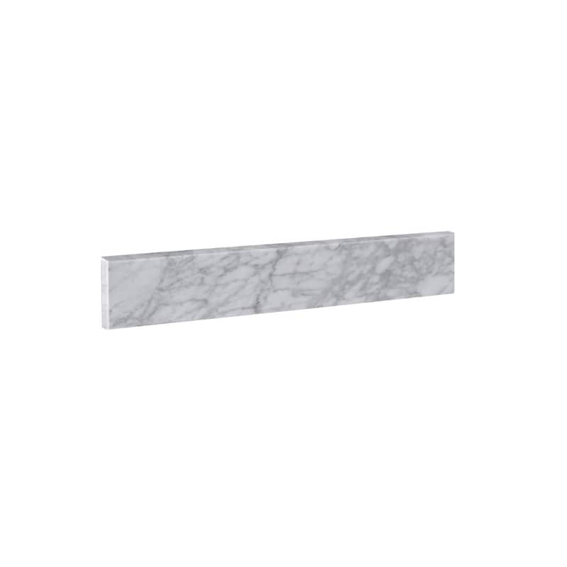 21 inch Natural Marble Side Splash in Carrara White - Carrara White