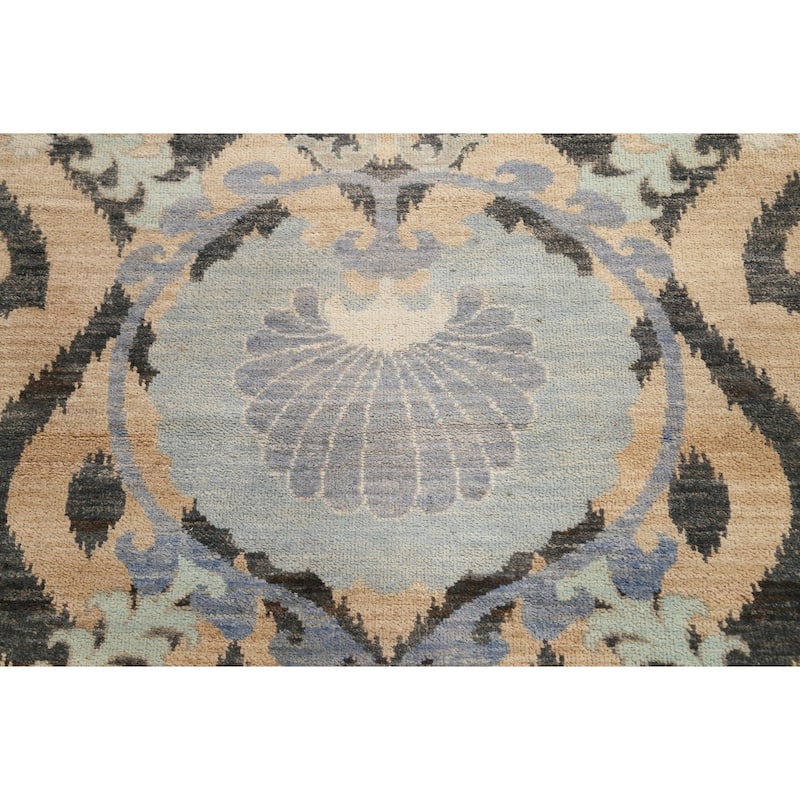 All-over Khotan Oriental Area Rug Wool Hand-knotted Living Room Carpet - 8'9" x 11'9"