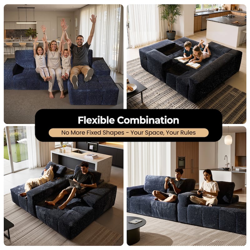 XIZZI Modular Sectional Sofa with L-Shape Chaise