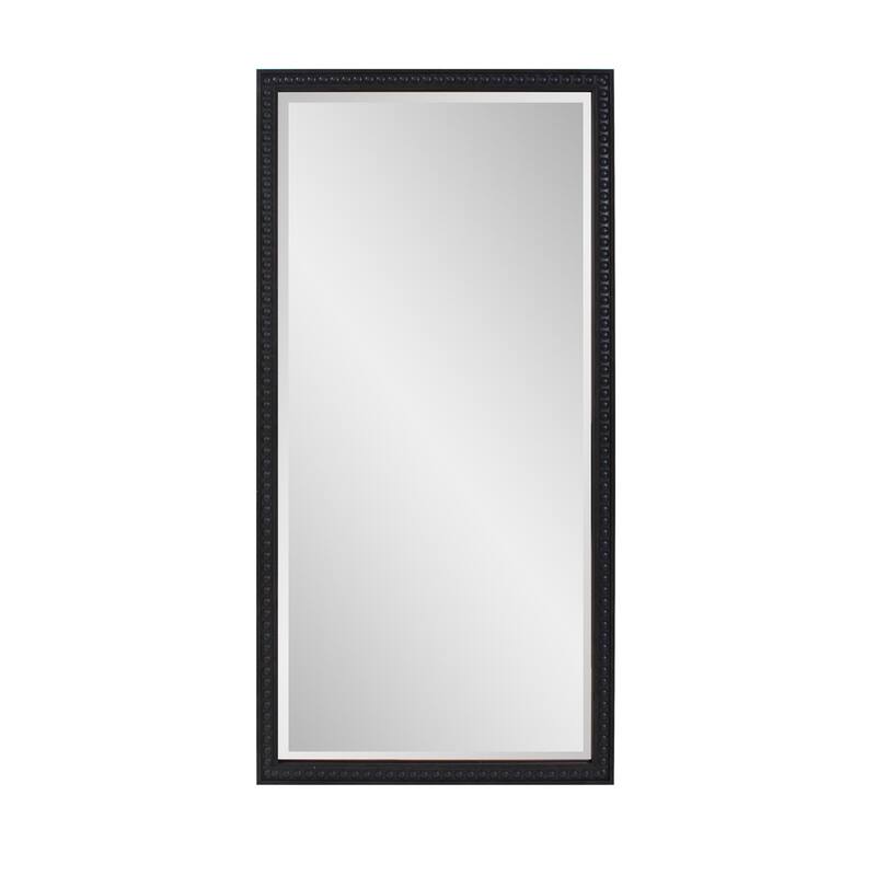 Beaded Dressing Mirror - Black - 54H x 30W x 4D