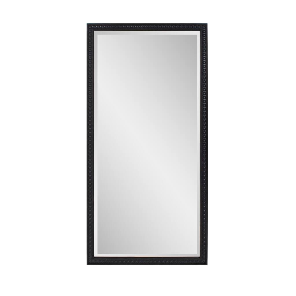 Beaded Dressing Mirror - Black - 54H x 30W x 4D