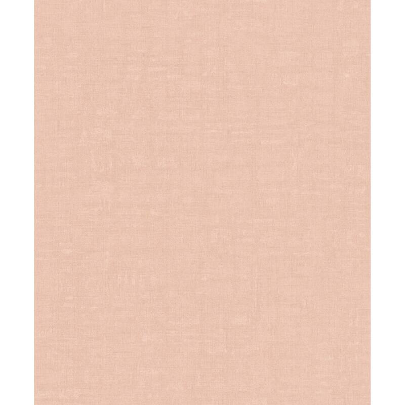 Galerie Wallcoverings Fusion Collection Linen Effect Textured Non-woven Matte Wallpaper Roll - 33 feet x 21 inches - Pink