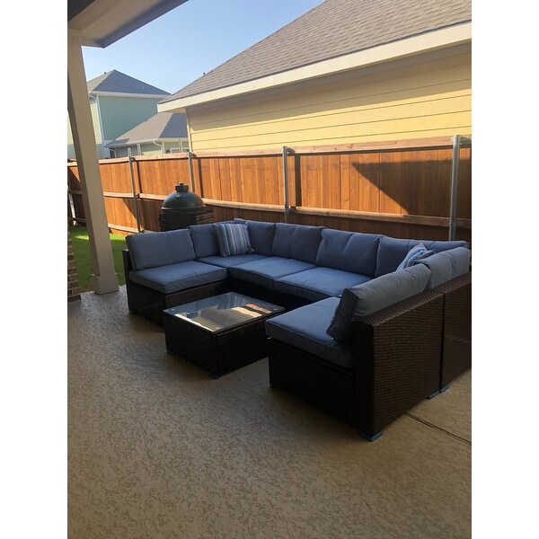 cosiest outdoor brown sofa