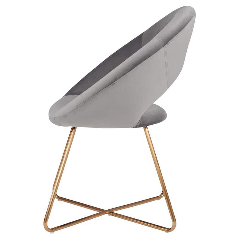 Modern Velvet Upholstered Accent Chair Vanity Leisure Chair