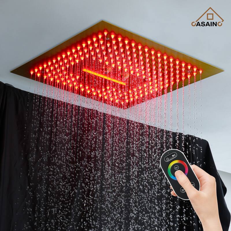 4 Functions Shower System with Multi-Function Remote Control 64 Color Lights