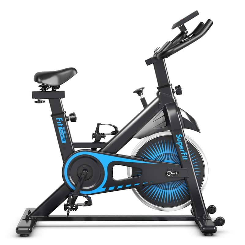 SuperFit Indoor Cycling Stationary Bike Belt Drive Adjustable - See Details