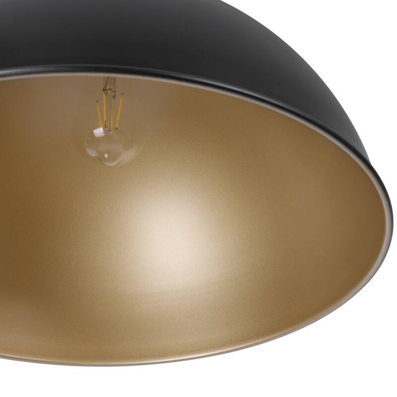 Modern Industrial 1-Light Dome Metal Pendant Light for Kitchen Island