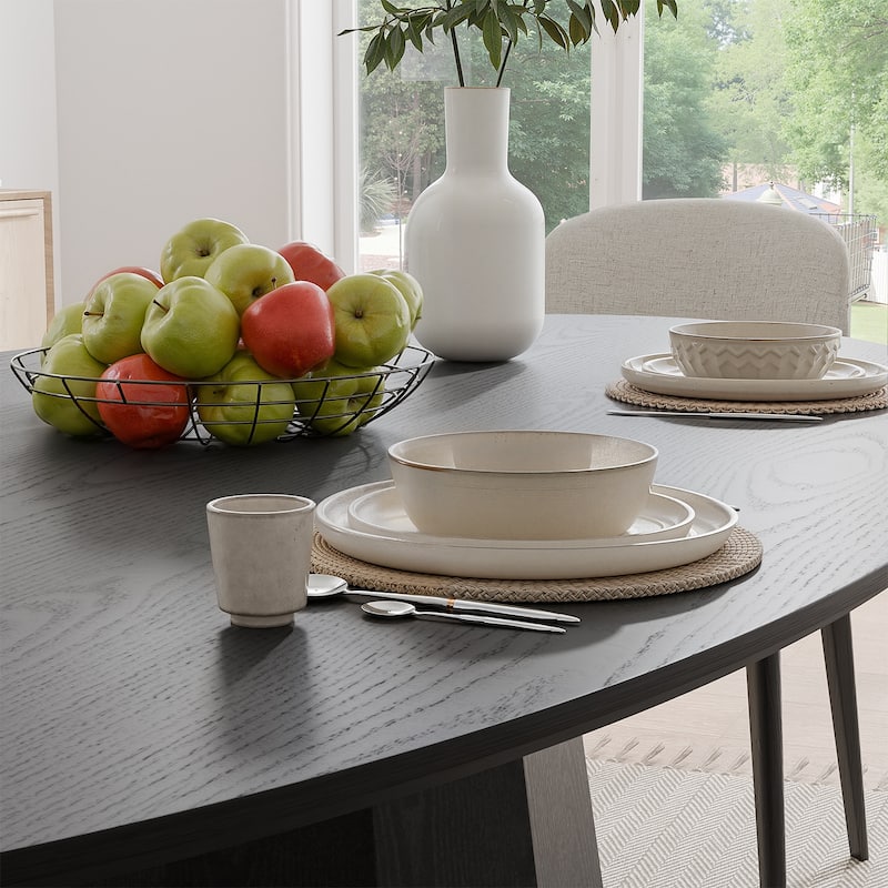 Dovelina 67" 3 Color Options Oval Dining Table for 6 People - 67"x33.5"x31"