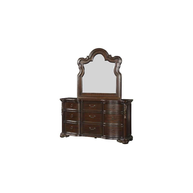 Helmer 6 Piece Highlands Cherry Traditional Panel Bedroom Set
