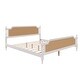 preview thumbnail 19 of 18, King Size Platform Bed Frame with Rattan Headboard