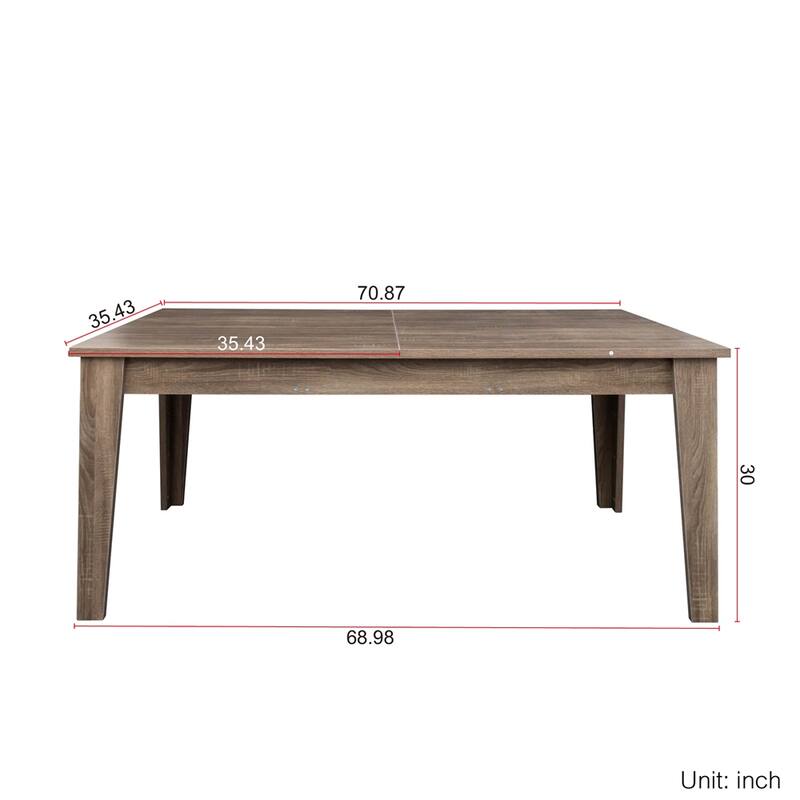 Wood Extendable Dining Table with Legs for Dining Room
