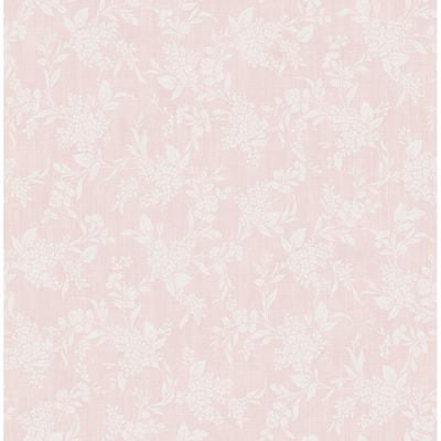 Seabrook Designs Iynes Tonal Floral Unpasted Wallpaper