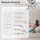 preview thumbnail 26 of 33, 52" Flush Mount 5-Blade Modern Crystal Indoor Ceiling Fan with Light Kit and Remote