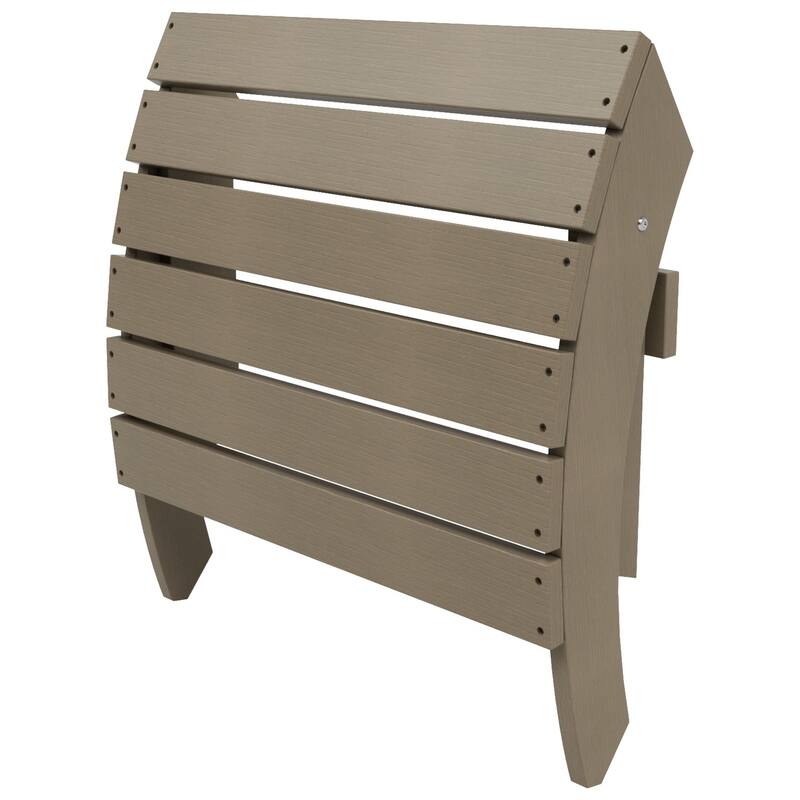 Vineyard HIPS Outdoor Eco-Friendly All Weather Adirondack Chair Ottoman