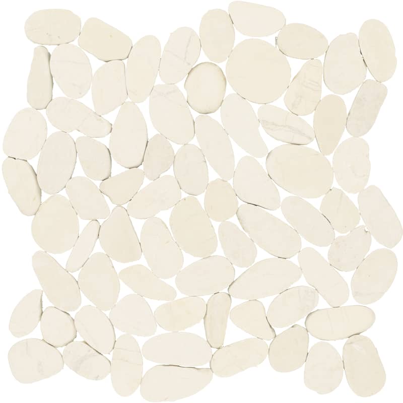 Daltile Pebble Oasis Natural Stone Flat Pebble Mosaic 12" x 12" (11 PC per Carton) (10.78 SQFT per Carton)