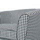 preview thumbnail 19 of 18, Roomfitters Houndstooth Swivel Barrel Accent Chair with Skirted Base, Upholstered Armchair for Living Room or Office