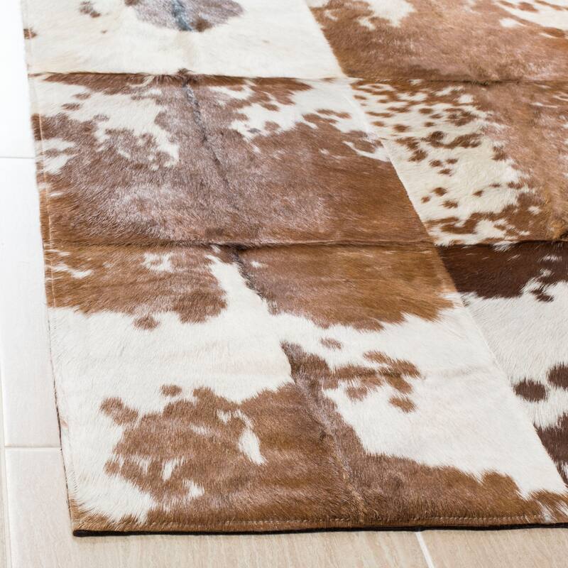 SAFAVIEH Handmade Studio Leather Shiona Modern Leather Rug