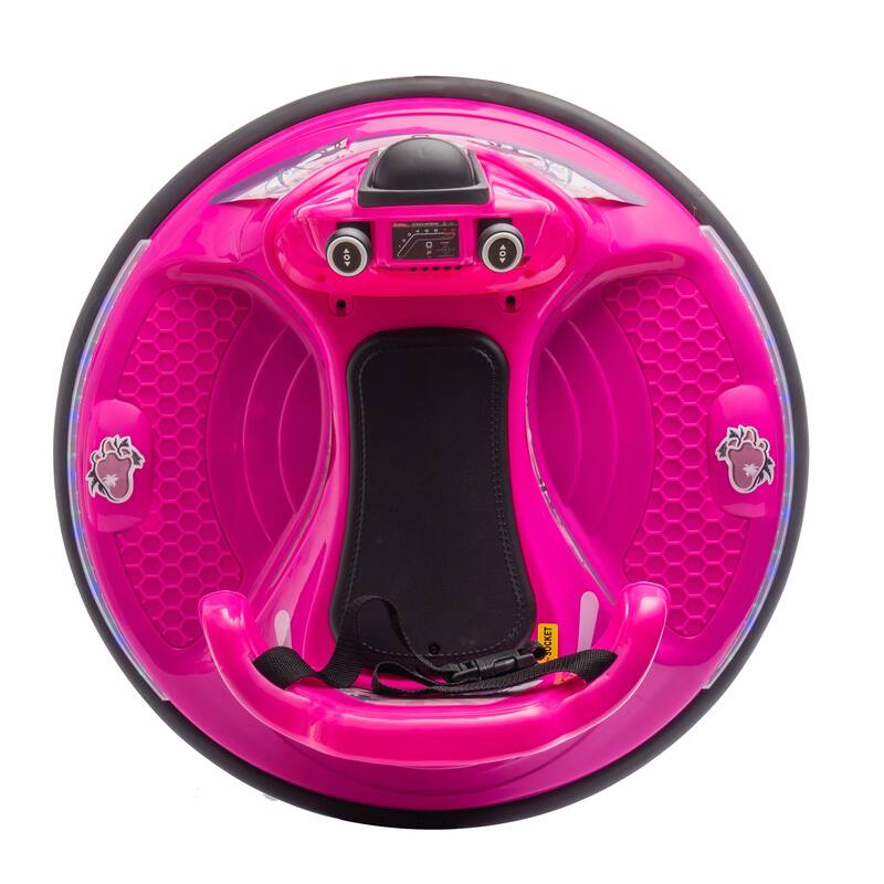 12V Kids Ride On Bumper car W/Parents control,Rotate 360 degrees,Two-handed switch for direction control For kids of 2-5