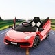 preview thumbnail 28 of 27, Ride On Car for Kids 12V Lamborghini Licensed Sports Car with Control