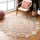 preview thumbnail 23 of 64, SAFAVIEH Handmade Cape Cod Lynda Coastal Jute Rug 3' Round - Beige/Multi - Round
