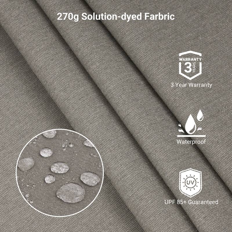 BONOSUKI 10x10FT Cantilever Patio Umbrella Infinite Angle Adjustment