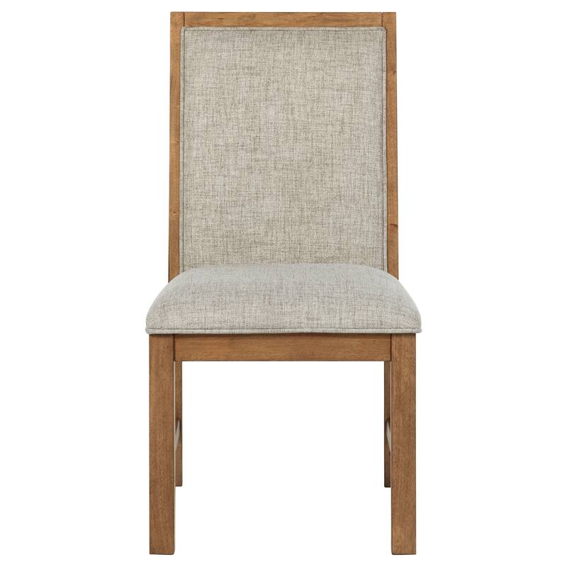 Bruner Upholstered Side Chair Natural Brown (Set of 2) - 20.00'' x 24.75'' x 38.00''