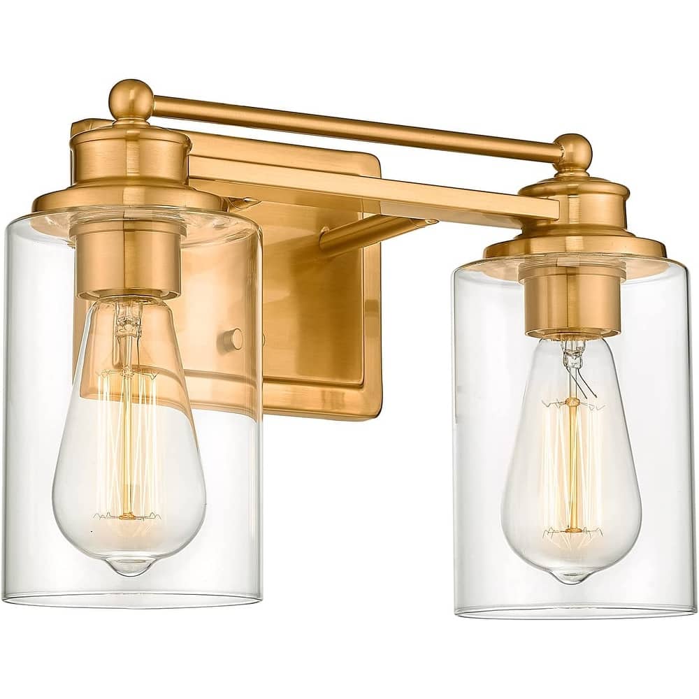 Bathroom Vanity Light,Wall Sconce Lamp Over Mirror with Clear Glass Shade