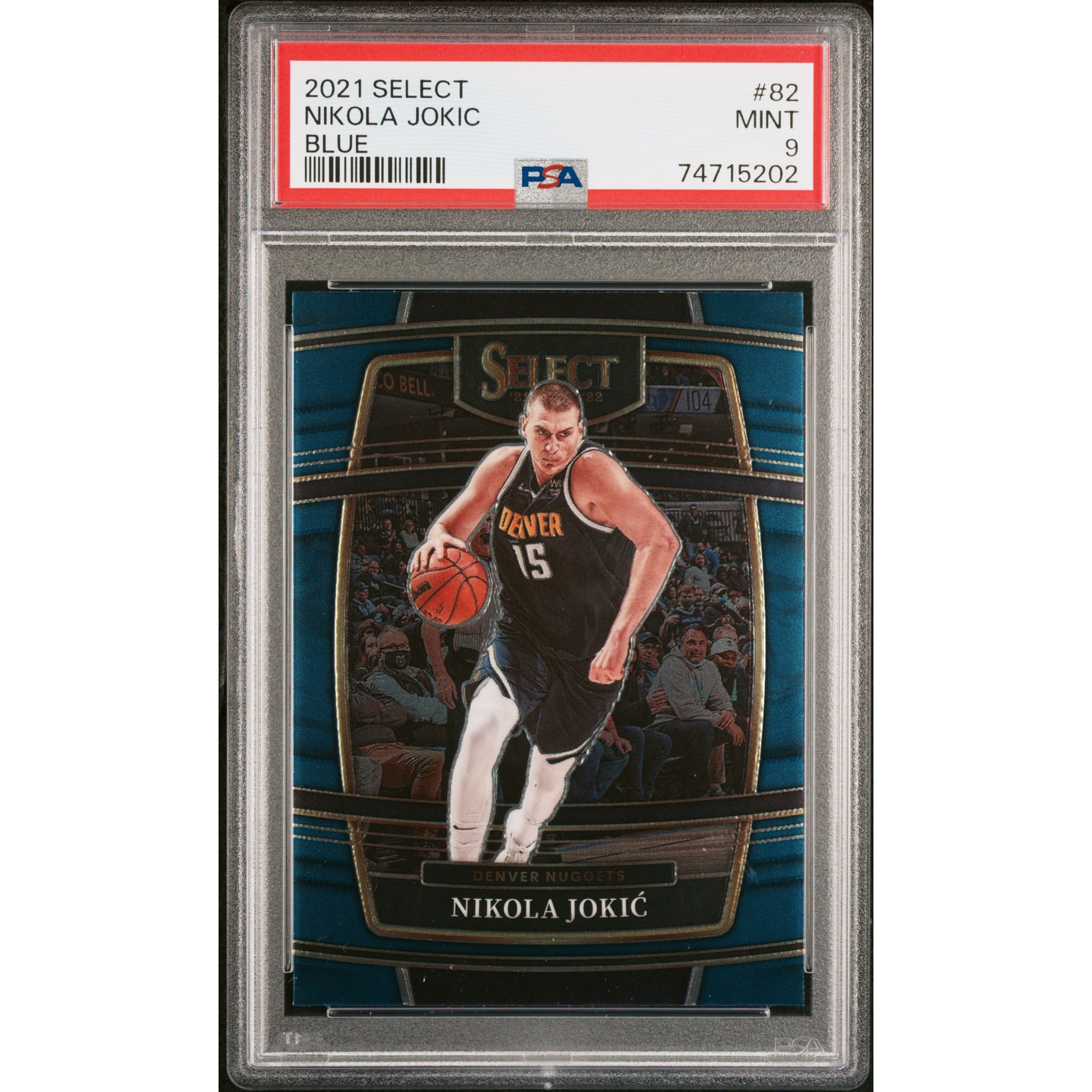 Nikola Jokic 2021 Panini Select Blue Basketball Card #82