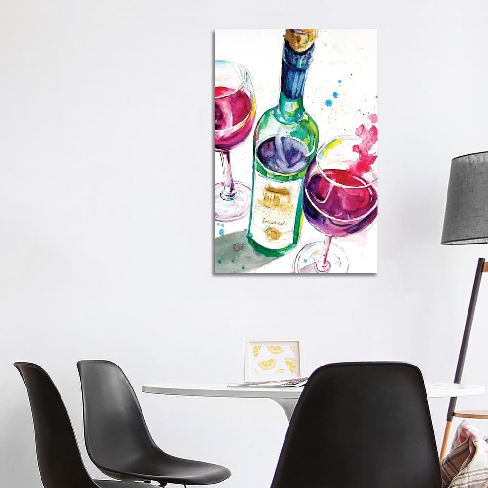iCanvas "Red and White Wine I" by Patricia Pinto Canvas Print