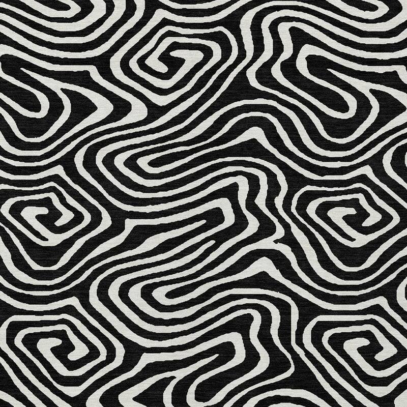 HomeRoots Abstract Transitional Rectangle Outdoor Rug