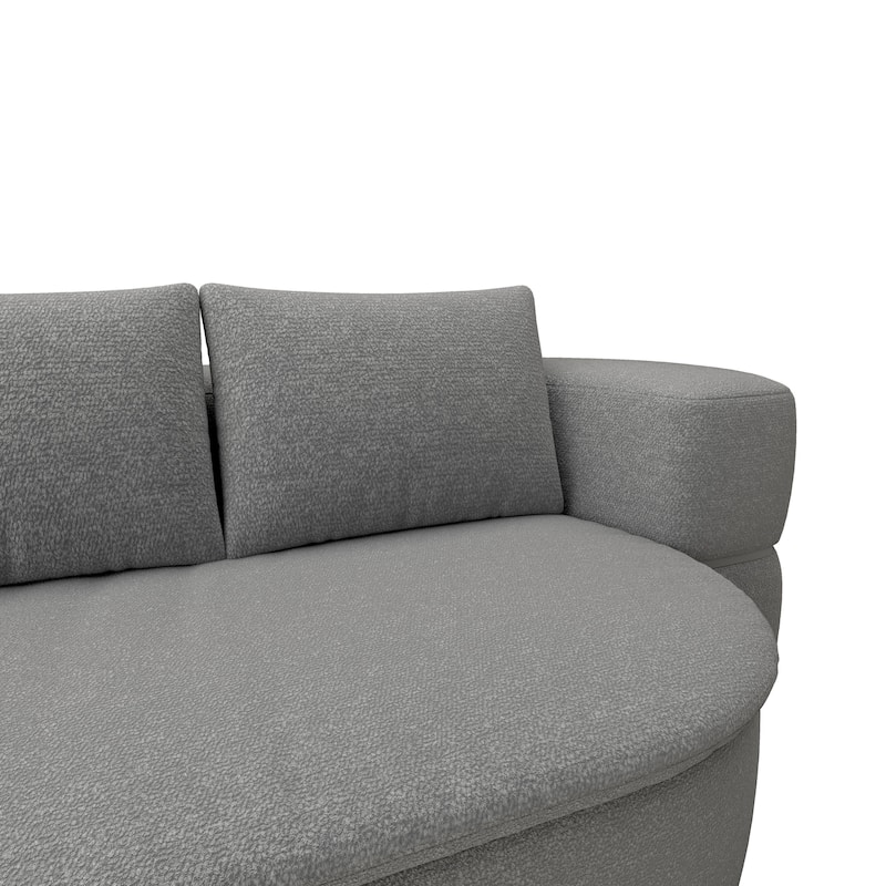 2-in-1 Lazy Couch Futon Loveseat Sofa Convertible Twin Size Floor Bed Foldable Mattress Comfy Lounge Chair with 2 Pillows