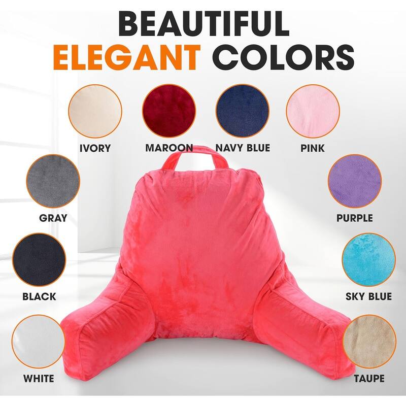 Cheer Collection Memory Foam Support Reading, TV Pillow