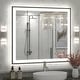 preview thumbnail 50 of 84, Extra Large Black Frame LED Bathroom Vanity Mirror with 3 Years Warranty and UL Certified 36x32
