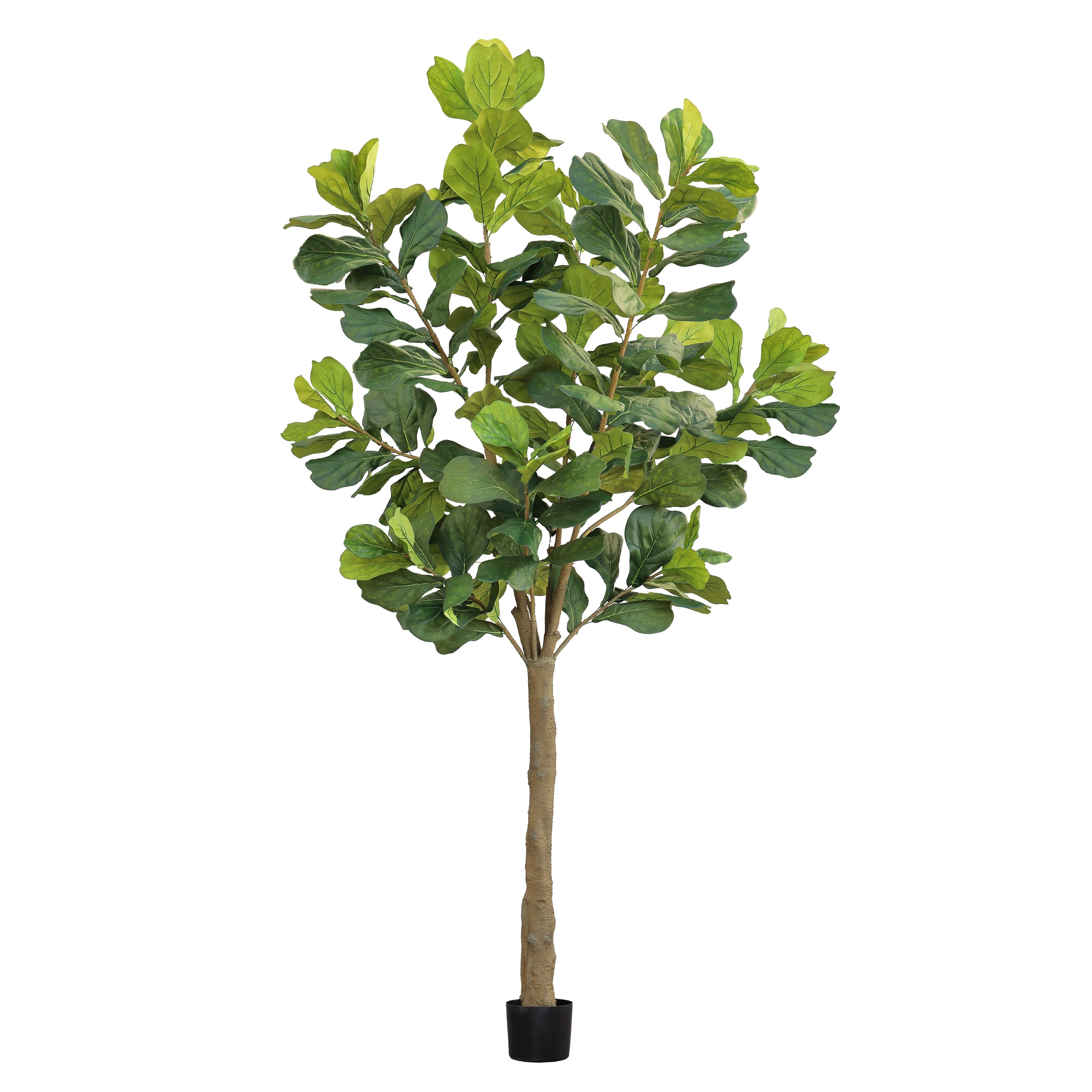 10ft Deluxe Artificial Fiddle Leaf Fig Tree in Black Pot - 120" H x 48" W x 48" DP