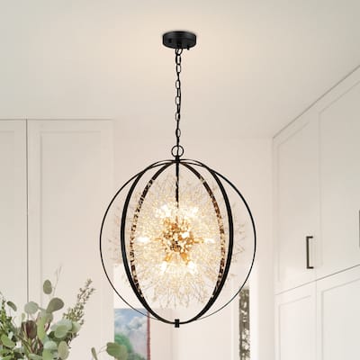 12-Light Modern Firework Chandelier Dandelion Light Sputnik Pendant Light