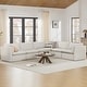 preview thumbnail 8 of 10, Cypress 141"W L-shape Power Sectional Sofa Couch with Electric Footrests