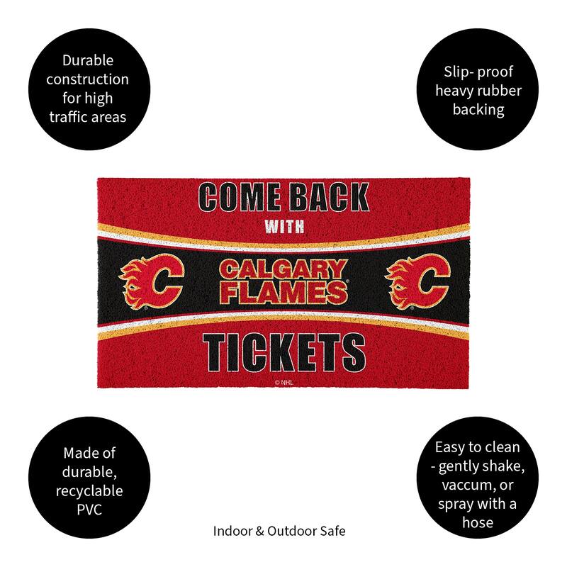 Buffalo Sabres 28 in. x 16 in. PVC "Come Back With Tickets" Trapper Door Mat
