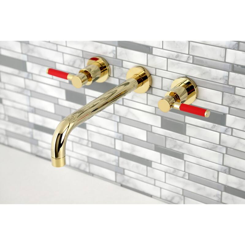 Kingston Brass Kaiser 3-Hole Wall Mount Roman Tub Faucet